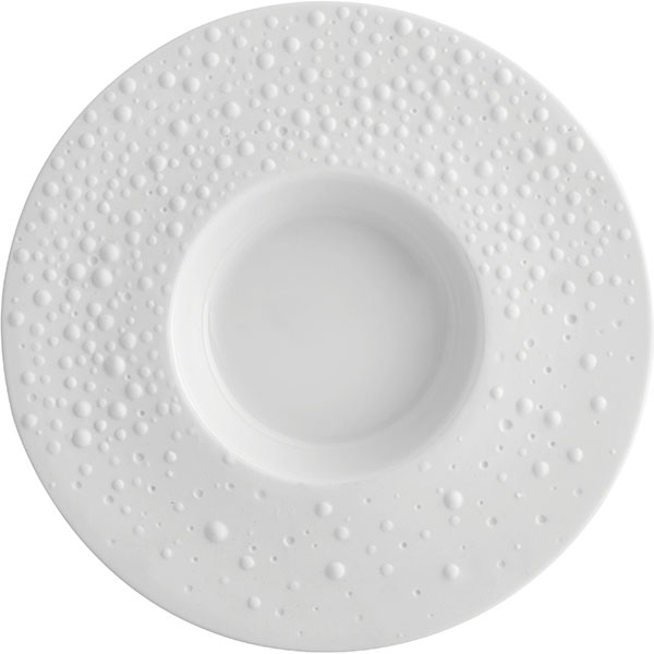 Тарелка глубокая «Минерал»;фарфор;D=23,7см;белый