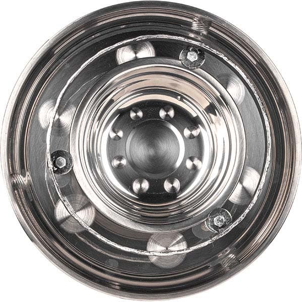 Набор для подачи саджа без крышки 2 предмета;сталь нерж.,тефлон;D=43,H=23см;серебрист.