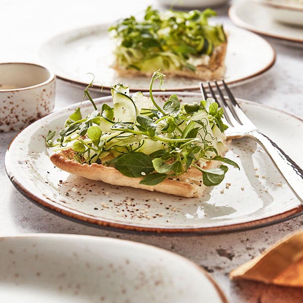 Тарелка «Крафт Вайт» мелкая;фарфор;D=28,H=2см;белый,коричнев.