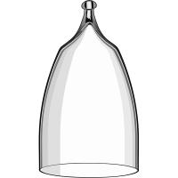 Крышка для блюда для десертов и закусок;стекло;D=91,H=160мм;прозр.