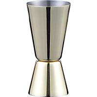 Джиггер «Пробар» 25/50 мл;сталь нерж.;D=4,H=8см;золотой