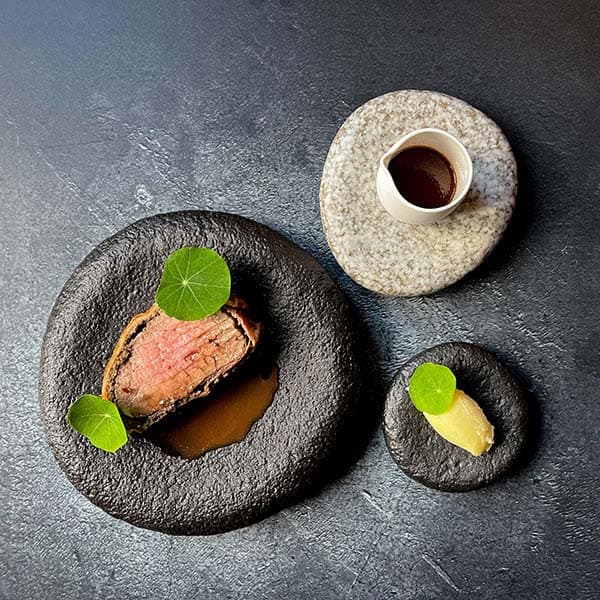 Тарелка «Студио Ро»;керамика;D=158,H=32мм;серый