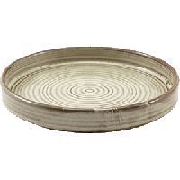 Тарелка «Терра Грей» для презентаций;фарфор;D=26,H=3см;серый