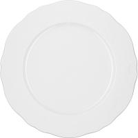 Тарелка «Флер Бьянко» мелкая;фарфор;D=26см;белый