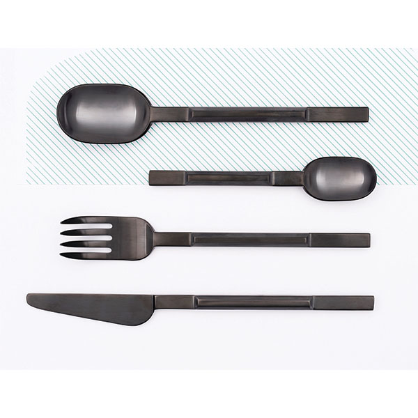 Нож столовый «Койчи»;сталь нерж.;черный