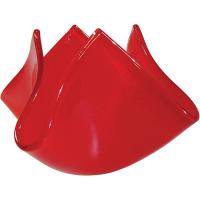 Подсвечник «Флауэ»;стекло;D=50,H=72,B=122мм;красный