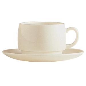 Блюдце «Конвивио»;стекло;D=15см;бежев.