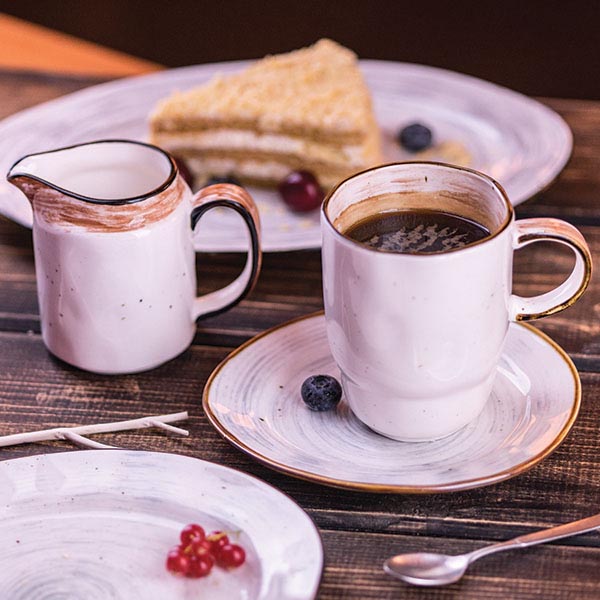 Блюдо «Пастораль» овальное;фарфор;,H=25,L=325,B=200мм;оранжев.