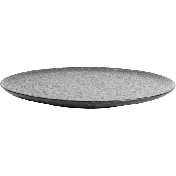 Тарелка «Миднайт Даск»;фарфор;D=27см;черный,синий