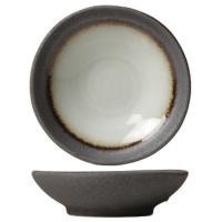 Соусник «Стоун»;фарфор;D=9,H=3см;серый