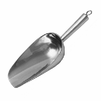 Совок для льда;алюмин.;180мл;,L=120,B=65мм;серебрист.