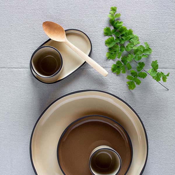 Тарелка «Карактэр» с высоким бортом;керамика;D=21,H=2см;коричнев.