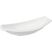 Салатник «Кунстверк» лодочка;фарфор;460мл;,H=55,L=300,B=120мм;белый