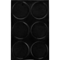 Форма кондитерская «Круг»[6шт];силикон,стеклопласт.;D=166,H=12,L=600,B=400мм