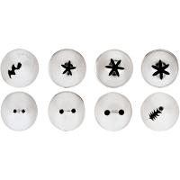 Набор кондитерских насадок[8шт];сталь нерж.;D=17,H=30,L=115,B=60мм;металлич.