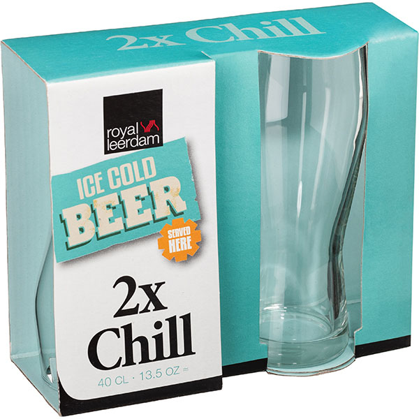 Бокал для пива «Chill»[2шт];стекло;400мл