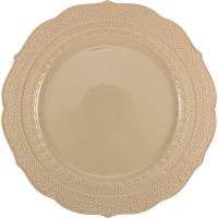 Тарелка «Скалистос» мелкая;керамика;D=28,H=2см;бежев.