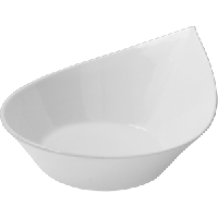 Салатник «Кунстверк»;фарфор;0,7л;D=240,H=46,L=230,B=190мм;белый