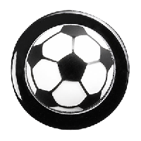 Пукли «Футбольный мяч»[12шт];пластик;D=15мм;черный,белый