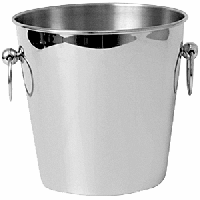 Ведро для шампанского;сталь нерж.;4,1л;D=23/14,5,H=20,2,B=20см;металлич.