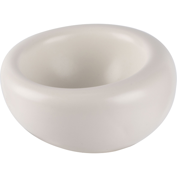 Салатник «Нинфа»;фарфор;,H=75,L=140,B=135мм;белый,матовый