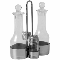 Набор д/специй 4 пр-та «Смайл»;стекло,сталь нерж.