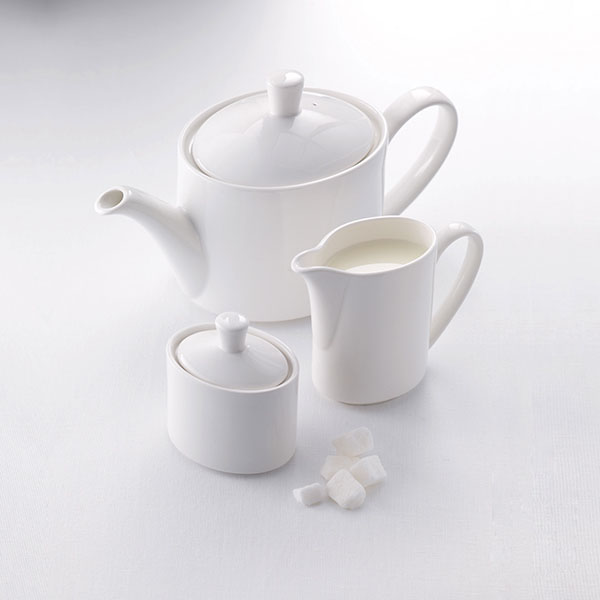 Крышка к сахарнице «Монако Вайт»;фарфор;,H=4,L=7,B=5см;белый