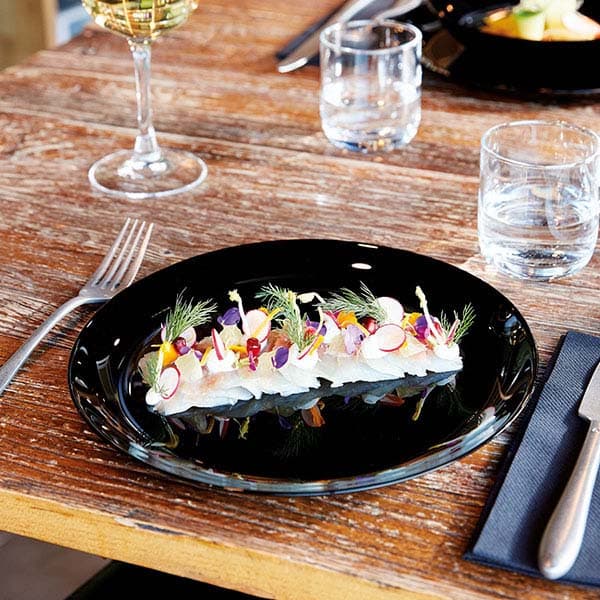 Тарелка «Эволюшн Блэк» мелкая;стекло;D=270,H=18мм;черный