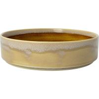 Тарелка «Аврора Везувиус Амбер» с бортом;фарфор;D=202,5,H=54мм;бежев.,амбер