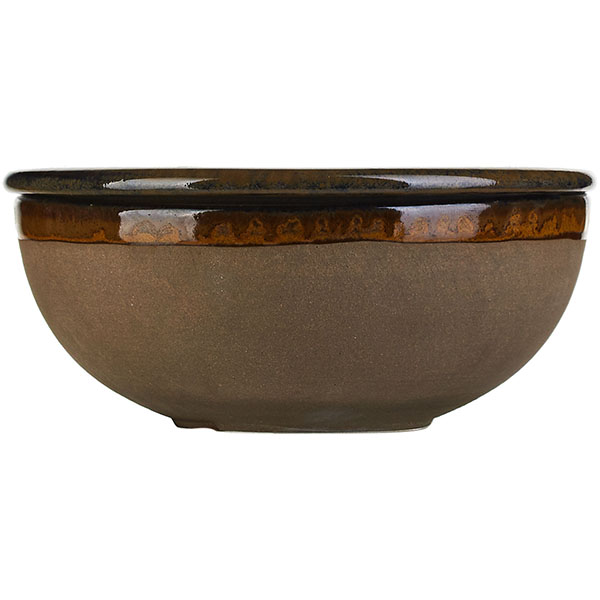 Салатник «Серфис» с крышкой;керамика;D=13,H=5см;сизый