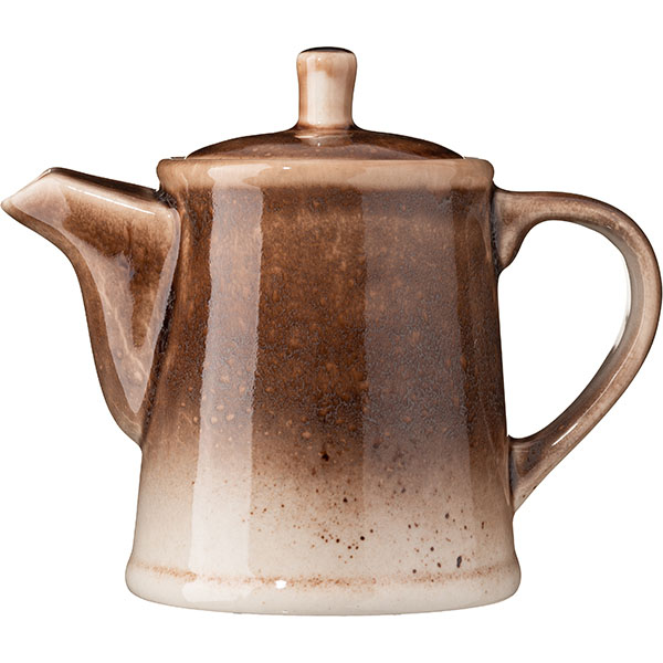 Чайник заварочный «Маррон Реативо»;фарфор;0,5л;,H=14,5см;коричнев.,бежев. Чайник заварочный «Маррон Реативо»;фарфор;0,5л;,H=14,5см;коричнев.,бежев.