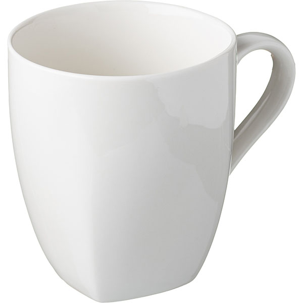 Кружка «Кунстверк»;фарфор;300мл;D=9/5,H=9,L=12см;белый