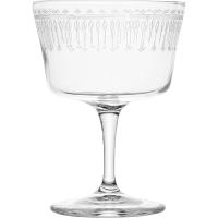 Шампанское-блюдце «Новеченто Арт деко»;стекло;220мл;D=90,H=124мм;прозр.