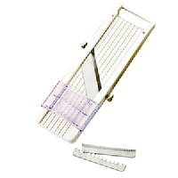 Мандолина(овощерезка);пластик;,H=33,L=150,B=350мм;белый