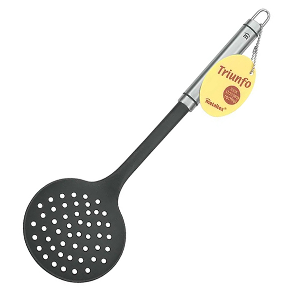 Шумовка «Триунфо»;сталь нерж.,нейлон;,L=36см;черный,металлич.