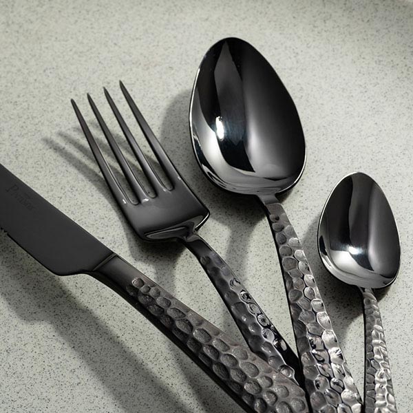 Ложка десертная «Пэлас Мартеллато Трэжер Блэк»;сталь нерж.;,L=180/60,B=35мм;черный