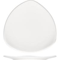 Тарелка «Опшенс» треугольная;фарфор;,L=26,B=26см;белый