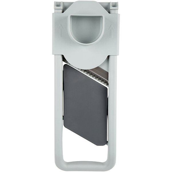 Мандолина японская;пластик,сталь нерж.;,L=37,B=12см;серый,металлич.