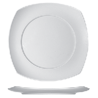 Тарелка «Опшенс» квадратная;фарфор;,H=25,L=320,B=320мм;белый