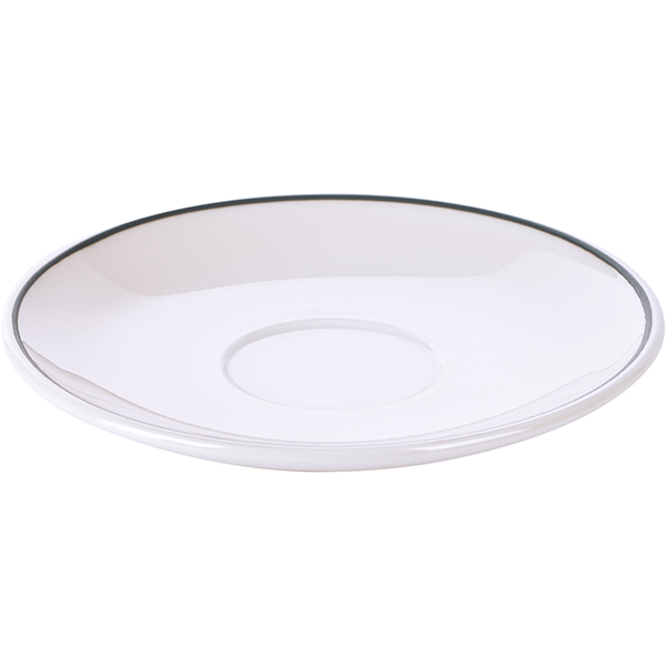 Блюдце «Рисепшн»;стекло;D=115,H=13мм;слон.кость,серый