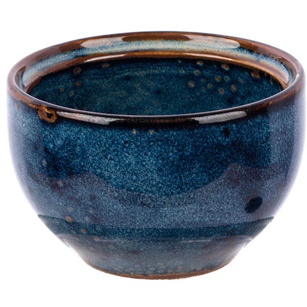 Сахарница с крышкой «Ирис»;фарфор;200мл;D=91,H=60мм;голуб.