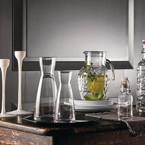 Кувшин «Эпсилон» без ручки;стекло;0,55л;D=85,H=205мм;прозр. Кувшин «Эпсилон» без ручки;стекло;0,55л;D=85,H=205мм;прозр.