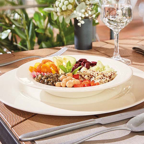 Тарелка глубокая «Интэнсити»;зеникс;250мл;D=220,H=36мм;белый