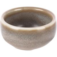 Соусник «Агава»;фарфор;70мл;D=7,H=4см;матовый,зелен.