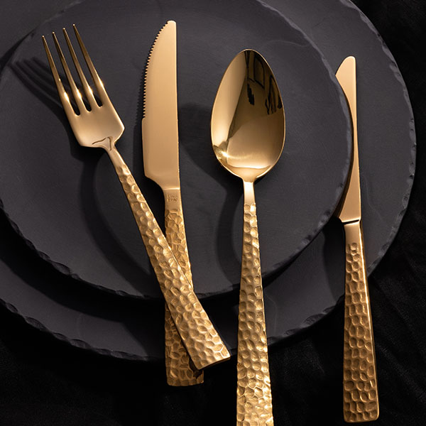 Вилка столовая «Пэлас Мартеллато Трэжер Хани»;сталь нерж.;золотой