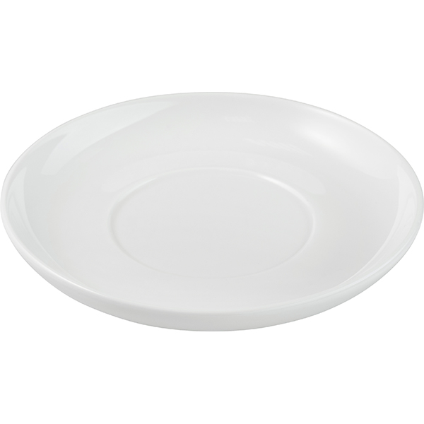 Блюдце «Полар»;фарфор;D=140/68мм;белый