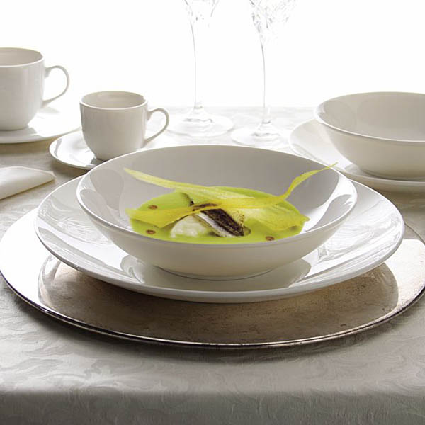 Блюдо «Перла» круглое;фарфор;D=30см;белый