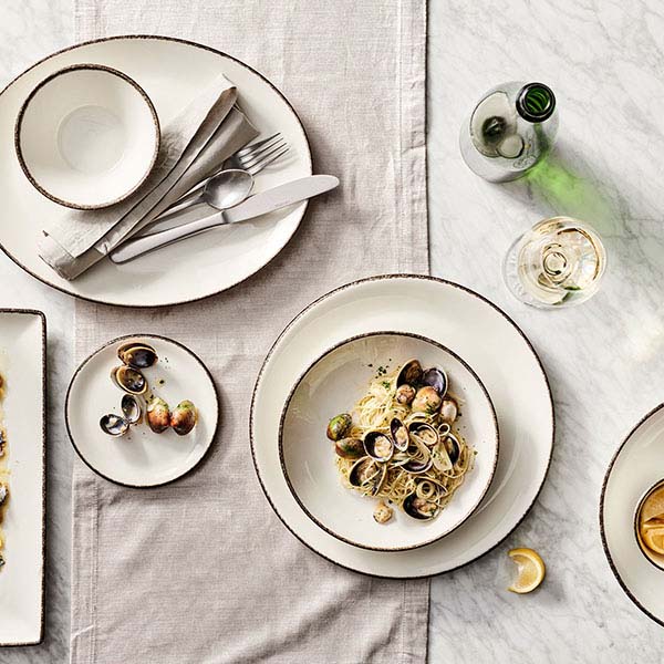 Тарелка «Чакоул Дэппл» мелкая;фарфор,фарфор;D=20,H=2см;белый,черный