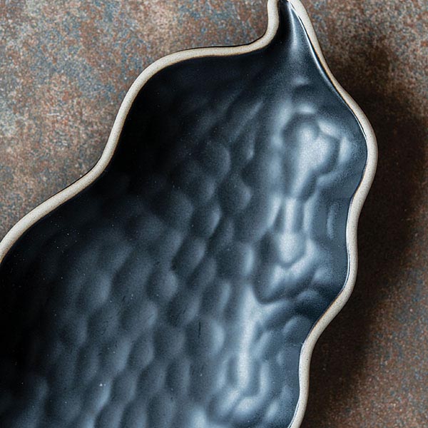 Блюдо для подачи «Кюпсели»;керамика;,L=28,B=11см;черный