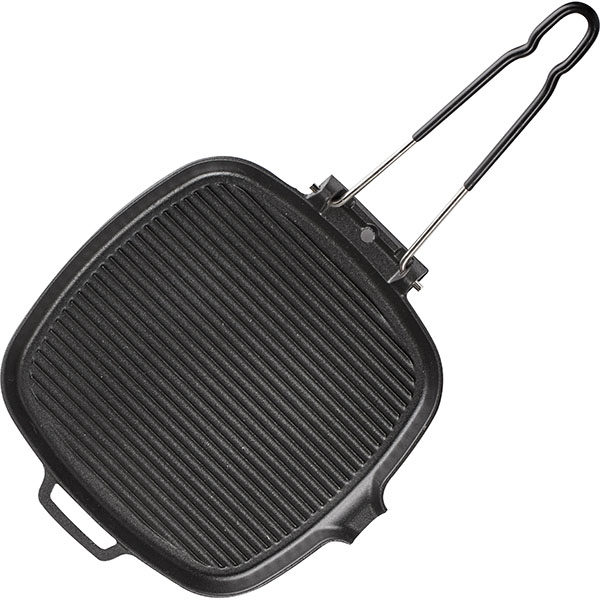 Сковорода-гриль;чугун;,H=30,L=255,B=255мм;черный